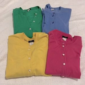 Bundle 4 J Crew Cardigan sweaters size Med but fits more like a small